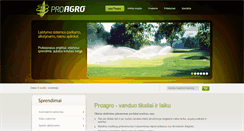 Desktop Screenshot of proagro.lt