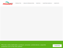 Tablet Screenshot of proagro.com.mx